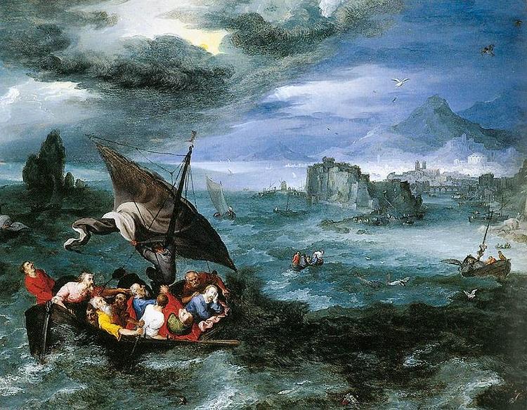 Pieter Brueghel the Younger Christ in the Storm on the Sea of Galilee